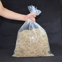 Sac en plastique de grande taille avec fond plat transparent, poche ouverte sur le dessus, housse anti-poussière imperméable, sacs d'emballage en PE pour matelas