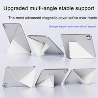 Casing penutup magnetik desain baru 2025 warna abu-abu dengan tempat pensil magnetik untuk iPad Pro 11 inci (M4 Chip)