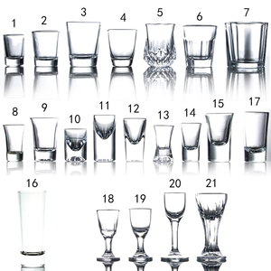 Customised Logo Sublimation Blanks Luxury Mini 2oz Tumbler Shot <strong>Glasses</strong> Heavy Base for Business Gifts Clear Wedding Engraving - Product Image 6