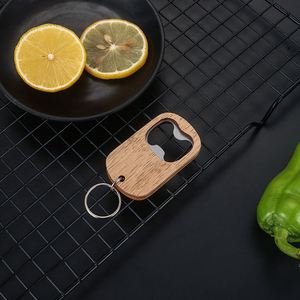 Paquete de 100 abridores de botellas personalizados con mango de madera, espacios en blanco para grabado láser, mezcla de 2 estilos para uso en bares, abridor promocional de metal - Product Image 6
