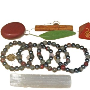 Nouveau 8mm Pierres Naturelles De Guérison Perles De Cristal Soulagement De La Douleur Du Stress Africain Bloodstone Heatite Bracelets - Product Image 4