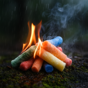Bâtons de coton ciré pour le camping, la randonnée, le <span class=keywords><strong>barbecue</strong></span>, allumage fiable pour les kits de survie, utilisation d'urgence, activités de plein air - Product Image 1
