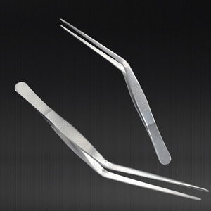 Stainless steel knee-shaped tweezers, ear and nose <b>clips</b>, 14cm for nose hair removal, 16cm for ear canal cleaning, curved tip - Product Image 4