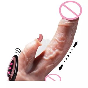 Bestseller USB Silikon Schub Stretchy Realistic Vib rating <span class=keywords><strong>Dildo</strong></span> mit Saugnapf Fernbedienung Zunge lecken <span class=keywords><strong>Dildo</strong></span> - Product Image 1