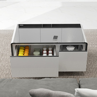 Meuble intelligent multifonctionnel pour salon, table basse intelligente avec réfrigérateur, congélateur et charge sans fil