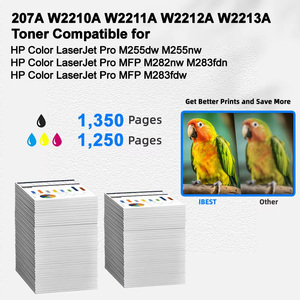 Cartucho de Tóner Compatible con HP 207A W2210A W2211A W2212A W2213A, Compatible con HP Color LaserJet <span class=keywords><strong>Pro</strong></span> M255dw M255nw <span class=keywords><strong>MFP</strong></span> <span class=keywords><strong>M282nw</strong></span> - Product Image 2