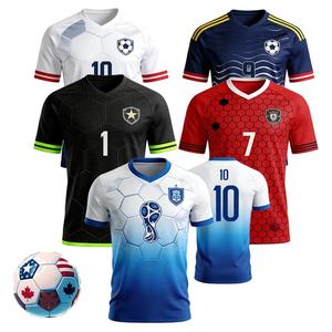 CT66卸売カスタム昇華プリント高品質速乾ポリエステルスポーツウェアメンズサッカーユニフォームフットボールサッカージャージ - Product Image 1