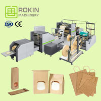 Moule pour machine à sacs en papier mini flexo de qualité supérieure, dernière génération, à fond carré, résistant à l'humidité, de la marque ROKIN