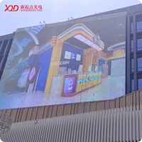 Écran vidéo LED en maille haute luminosité P50 DMX512 RGB WS2811 étanche pour la publicité extérieure, les magasins de détail et les écrans d'ascenseurs