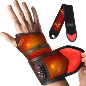Bracelet chauffant multifonctionnel pour massage des mains, physiothérapie par lumière rouge, massage par vibration, chauffage par lumière rouge, bracelet chauffant pour poignet - Product Image 1