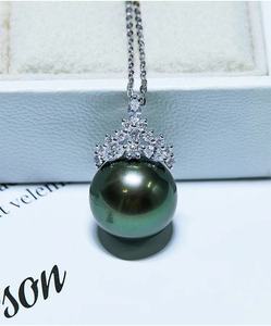 Collares con colgante de cuentas de circonita cúbica chapada en oro de acero inoxidable a precio razonable con perlas de imitación para mujer a la moda - Product Image 5