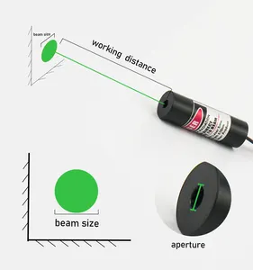 Focus adjustable laser 520nm 200mW dot laser module