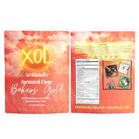 Sachets Doypack Personnalisés Imprimés Réutilisables Anti-Odeur et Anti-Humidité en Aluminium avec Fermeture Ziploc pour Farine – Sacs Mylar