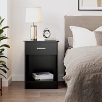 Table de chevet en bois de style campagnard avec étagère de rangement, tête de lit moderne pour chambre à coucher, bureau à domicile, usage hospitalier, multifonction, faite à la main
