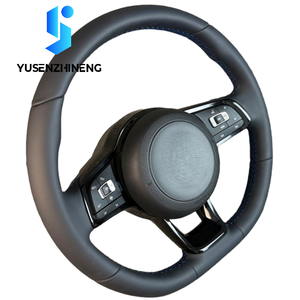 พวงมาลัยหนังสำหรับรถยนต์ Volkswagen MK7 R Golf <span class=keywords><strong>7</strong></span> Gti GTD Golf7.5 <span class=keywords><strong>Mk</strong></span> <span class=keywords><strong>7</strong></span>.5 <span class=keywords><strong>Jetta</strong></span> Tiguan Passat VW CC Bora ปี 2016 2013 2015 2019 - Product Image 5