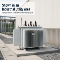 Transformateur à huile S13 triphasé à noyau en acier au silicium IEC60076 KVA personnalisé pour la distribution industrielle