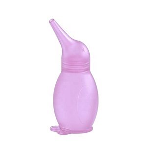 Aspirador Nasal de Silicona Reutilizable con Forma de Pingüino para Bebés, Previene que los Bebés Chupen la Mocos, Limpiador Nasal para Recién Nacidos y Niños - Product Image 3