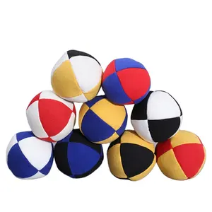 Palline da giocoliere in tessuto scamosciato sintetico personalizzate in fabbrica EPS Micro fagioli di plastica per colori OEM all'aperto e riempimento interno