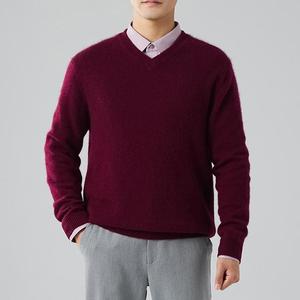 Классические шерстяные кашемировые мужские свитера кашемировый пуловер - Product Image 4