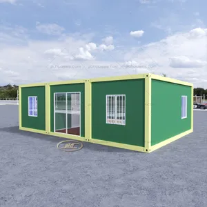 自生态欧式风格现代扁平包装3卧室1层模块化设计预制房屋西班牙集装箱房屋