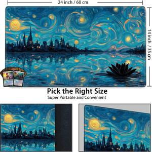 Juego de cartas de cielo estrellado MTG Playmat the Gathering <span class=keywords><strong>Magic</strong></span> <span class=keywords><strong>Mouse</strong></span> <span class=keywords><strong>Pad</strong></span> Computer Office Mousepad antideslizante Trading Card Deskmats - Product Image 2