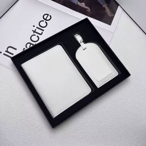 Ensemble de porte-passeport et étiquette de bagage en cuir fait main avec logo personnalisé Ranguo, imprimé en lettrage en relief, coffret cadeau de luxe, cadeau haut de gamme - Product Image 2