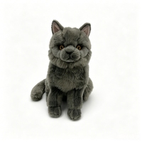 Jouets en peluche pour chats, en fausse fourrure moelleuse, mignons et luxueux, vente en gros, poupées en peluche personnalisées, animaux en peluche