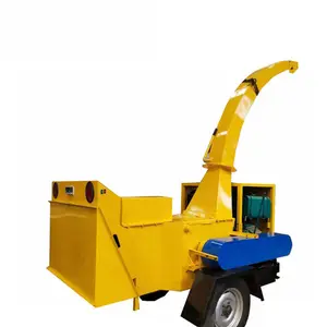 High productivity 3-5 tons per hour branch crusher machine for chipping wood