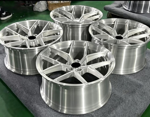 Rines de Aleación Forjados Ligeros de Alto Rendimiento de 17-22 Pulgadas 5x112 5x120 Plateados con Acabado Cepillado para BMW X5 X6 <span class=keywords><strong>Audi</strong></span> S RS Mercedes AMG - Product Image 1
