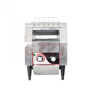 450pcs/h电动面包链烤面包机工业快速加热多功能台面烤面包机烤箱不锈钢烤面包机