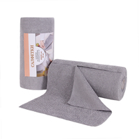 Rouleau de chiffons de nettoyage en microfibre réutilisables, serviettes lavables pour voiture, maison, séchage de la vaisselle, cuisine - Usages multiples