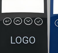 Panneau de membrane tactile en relief brillant, plaque frontale autocollante personnalisée sérigraphiée pour OEM/ODM industriels