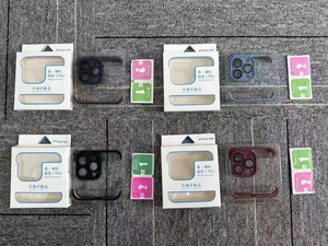 Custodia in TPU antiurto a quattro angoli con protezione dell'obiettivo della fotocamera in vetro temperato per <span class=keywords><strong>iPhone</strong></span> 15 <span class=keywords><strong>pro</strong></span> 14 <span class=keywords><strong>Pro</strong></span> Max <span class=keywords><strong>13</strong></span> <span class=keywords><strong>Pro</strong></span> 12 <span class=keywords><strong>cover</strong></span> - Product Image 5