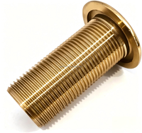 Accessoires nautiques en laiton et alliage de cuivre, raccords de plomberie durables pour bateaux et yachts, traversant le coque, pour conduites de moins de 2 pouces