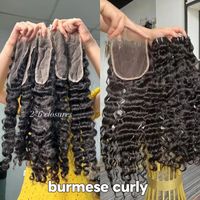 Closure en T à ondulations naturelles haute densité, Closure en dentelle de cheveux humains Remy de qualité supérieure, Accessoires de perruque durables, Stock en gros pour salons
