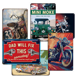 2025 su misura nuovo segno di latta in metallo Vintage Garage decorazione parete uomo grotta soggiorno casa latta Retro auto segno di metallo - Product Image 3