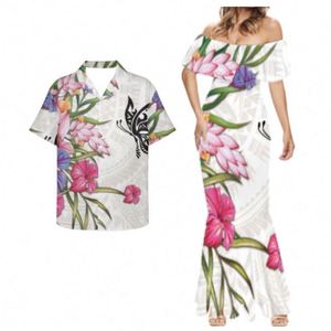 <span class=keywords><strong>Abito</strong></span> da ragazza con stampa floreale polinesiano <span class=keywords><strong>rosso</strong></span> elegante personalizzato <span class=keywords><strong>abito</strong></span> da sera per donna e uomo Cool Top <span class=keywords><strong>Vintage</strong></span> - Product Image 3