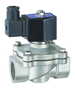 Électrovanne 2 voies normalement fermée/découpée en acier inoxydable/laiton 2W, 1/2 pouce, pour eau et gaz - Product Image 3