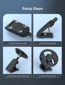 Volant de course Joy-Con compatible avec Switch Switch 2, antidérapant, 270°, directement de l'usine °   Poignée de roue - Product Image 5