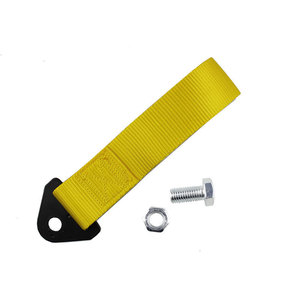 Correa de nailon para gancho de remolque, color dorado, con 1 orificio de montaje, para accesorios de remolque de automóviles - Product Image 1