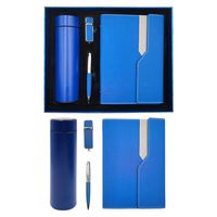 Coffret Cadeau d'Entreprise Personnalisé A5 : Carnets Exécutifs, Stylo et Bouteille – Articles Promotionnels pour Employés et Cadres de Bureau