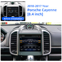 Autoradio stéréo 8.4 pouces Navigation GPS pour Porsche Cayenne Macan Panamera Android 2010-2017 avec CarPlay Bluetooth Mirror Lin