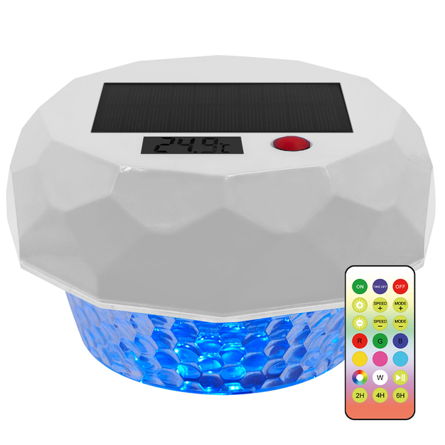 Hotsale LED Swimming Pool Light Remote Control IP68 Waterproof with Solar Panels Submersible RGB Light Pool Lights