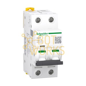 Disjoncteur série Acti9 A9F92206 - Nouvelle protection contre les surcharges et les courts-circuits, montage sur rail DIN - Product Image 1