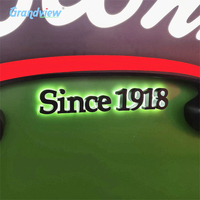 Al Aire Libre Led Pylon Sign Light Box Modern Monument Sign Design para publicidad