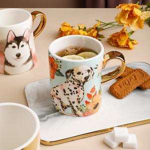 Drôle Mignon Animal Chien Maison Bureau <span class=keywords><strong>Porcelaine</strong></span> Thé Café Lait Tasse En Céramique Tasse de Petit Déjeuner - Product Image 3