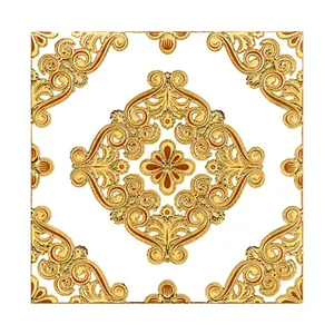 Good Quality For Hot Sale Cheap Price Goldenpolished Black Decorative Fireplace Wall Tile