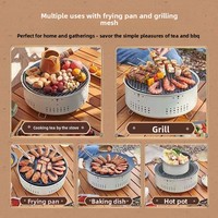 Grill à gaz sans fumée de style coréen, multifonction, portable, pour usage en restaurant