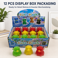 Jouet à presser Slushie Cow Pinch, sonore ASMR, transparent en TPR, anti-stress et fidget pour le bureau, la maison et les voyages, pour la décompression