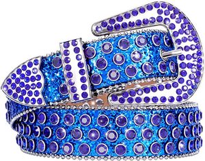 Nouvelle tendance Bling Bling strass <span class=keywords><strong>ceinture</strong></span> hommes femmes Western Cowboy cristal clouté cuir diamant <span class=keywords><strong>ceinture</strong></span> pour jean Cinto De Strass - Product Image 3